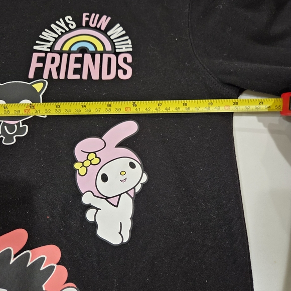 Hello Kitty Sanrio Women's Pullover Sweater Size Xs Black Graphic - Picture 6 of 8